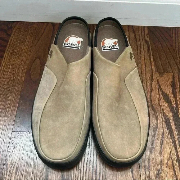 Sorel Adirondack Mule Men’s Slip On Size 9 Tan Leather Shoes NM4151-208 - Picture 6 of 16